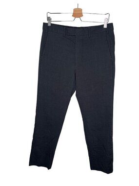 Louis Vuitton Uniforms Charcoal Black Virgin Wool Cigaret Trousers 33"x29"